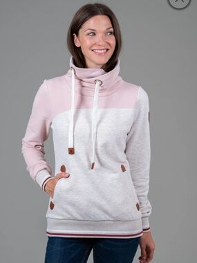 Wanakome Saffia Sweatshirt Sepia Rose Pink Grey Size Large